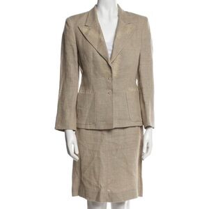 FENDI VINTAGE 1980s/1990s Skirt Suit Set